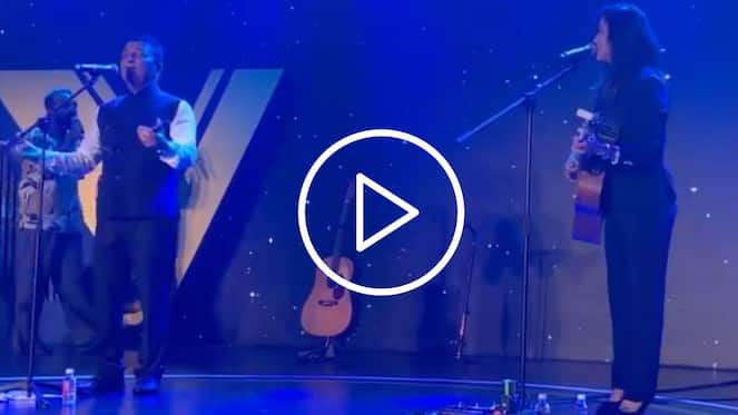 [Watch] 'Kya Hua Tera Wada' - Gavaskar and Jemimah Rodrigues Sing Together At BCCI Awards